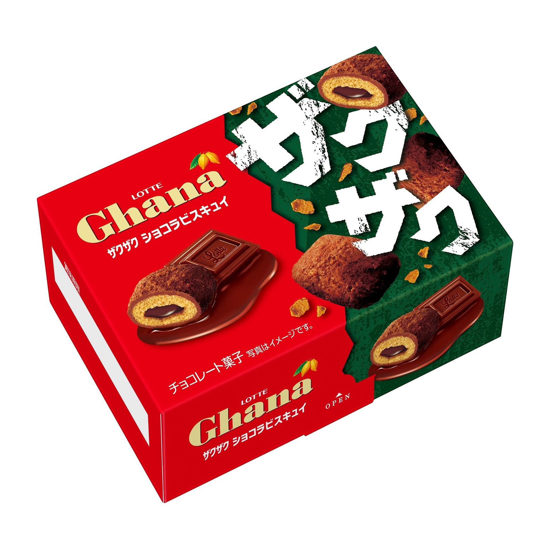 Lotte Ghana Crunchy Chocolate Biscuit 40g 1 each