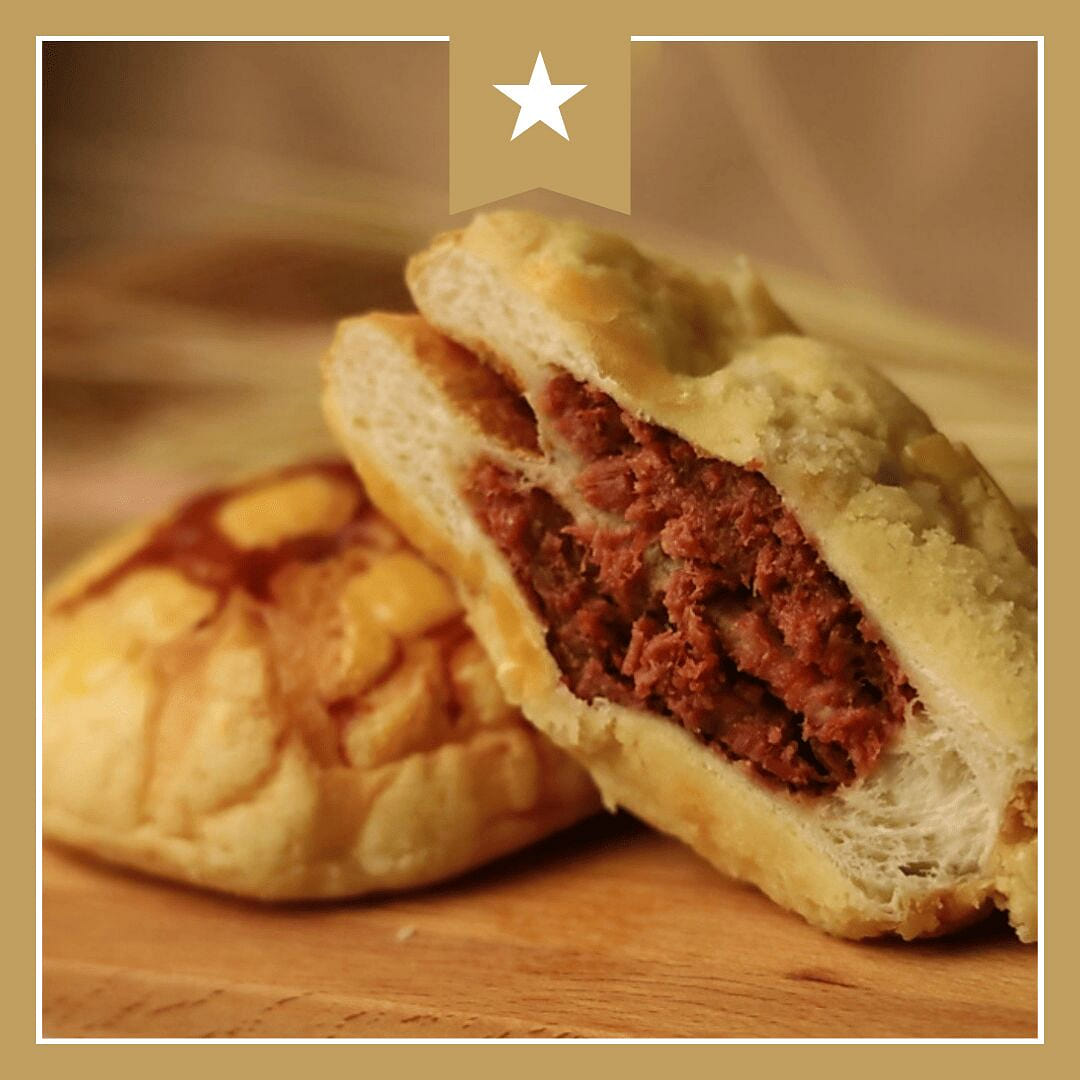 Sunmerry Bakery Cafe - Pão Bolo de Abacaxi com Porco BBQ 2,3oz 1 unidade