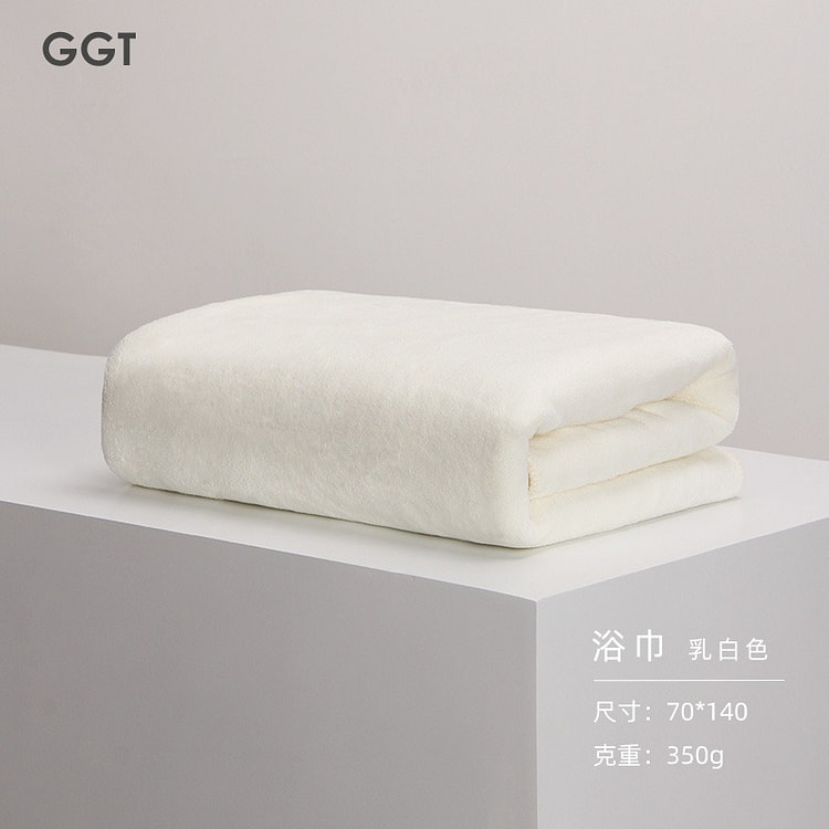 GGT雪花绒浴巾 乳白