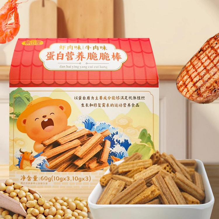 胜山屋 营养蛋白脆脆棒儿童膨化零食 60g*1盒
