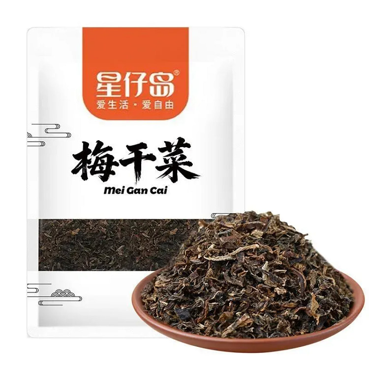 星仔岛梅干菜干货特级农家日晒三蒸三晒100g*1袋 100 克