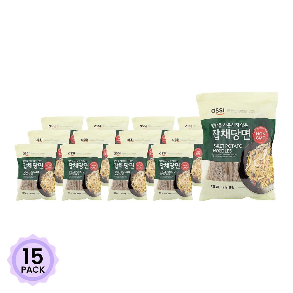 Assi Sweet Potato Japchae Noodles, Medium 1.5 lb*15 pack
