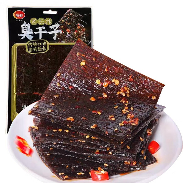 辣羽 臭干子 香辣味辣条辣片小面筋麻辣休闲零食 92 克