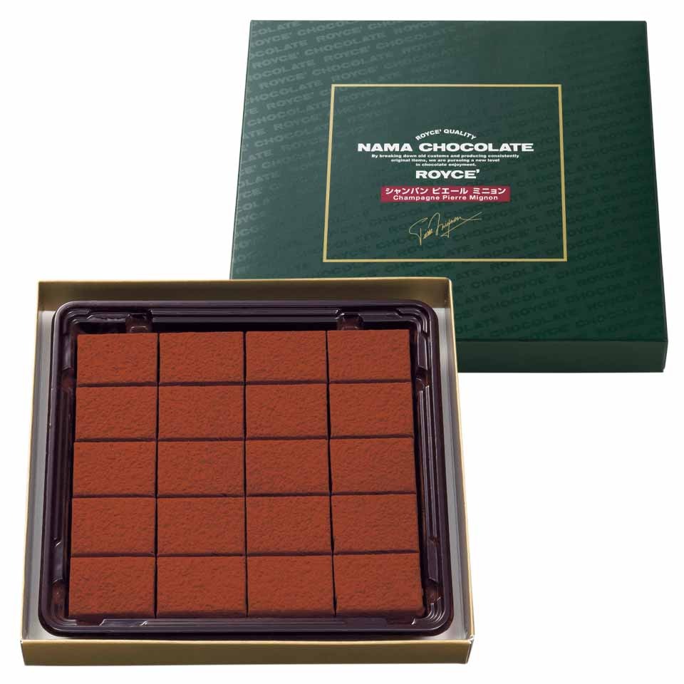 HOKKAIDO ROYCE Nama Fresh Chocolate Champagne Flavor 20pc 1 box