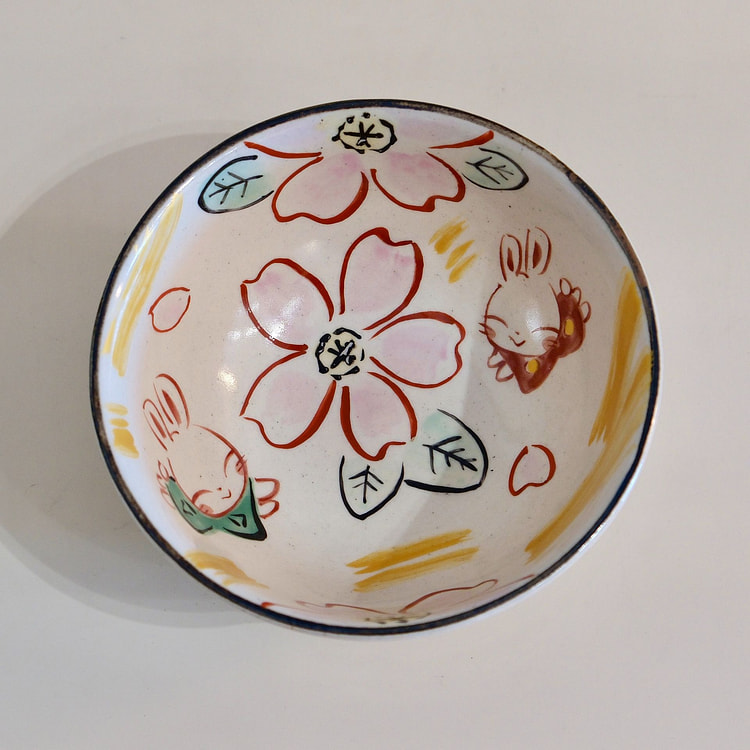 夕立窑 兔子 饭碗（礼盒装） 1 个