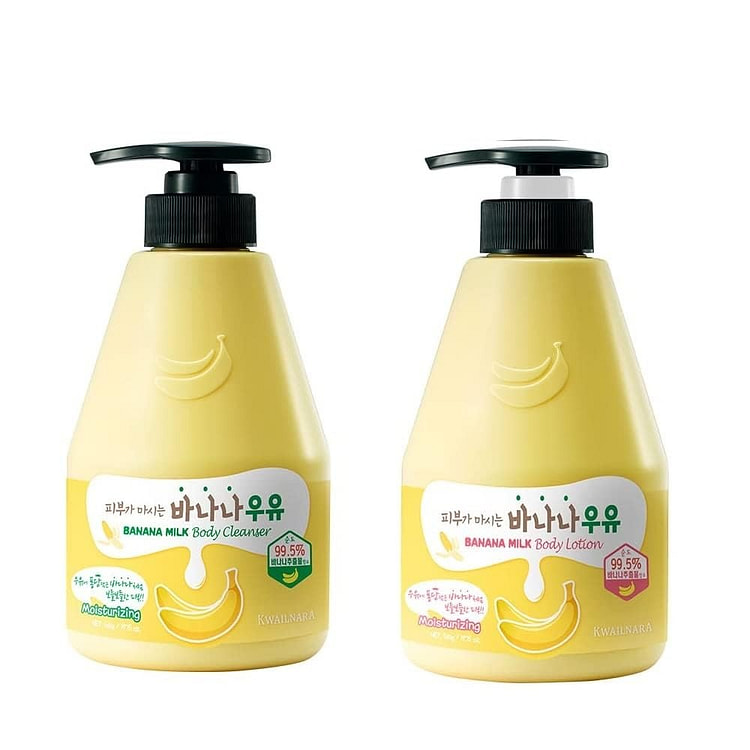 香蕉牛奶乳液和沐浴露套装 - 2 x 560g