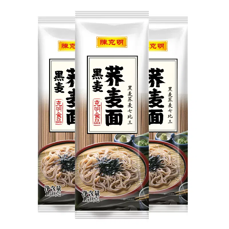 陈克明低脂代餐黑麦荞麦面条150g*3包装 450 克