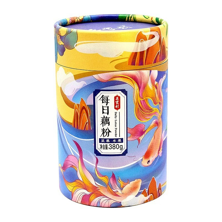三家村每日藕粉西湖莲藕粉羹早餐冲饮 坚果水果风味380g