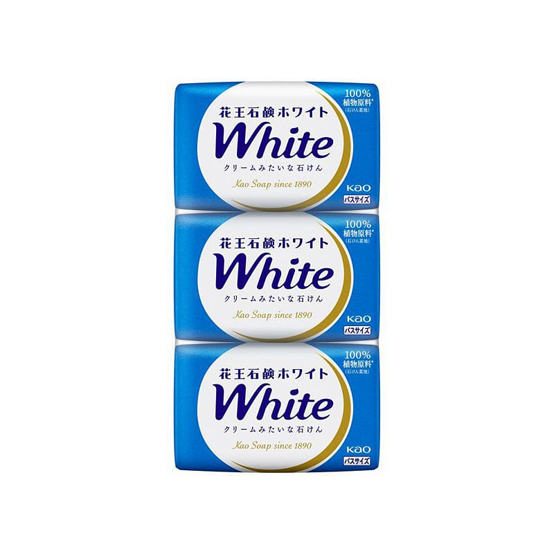 Kao White Bath Soap 3pcs 1 each