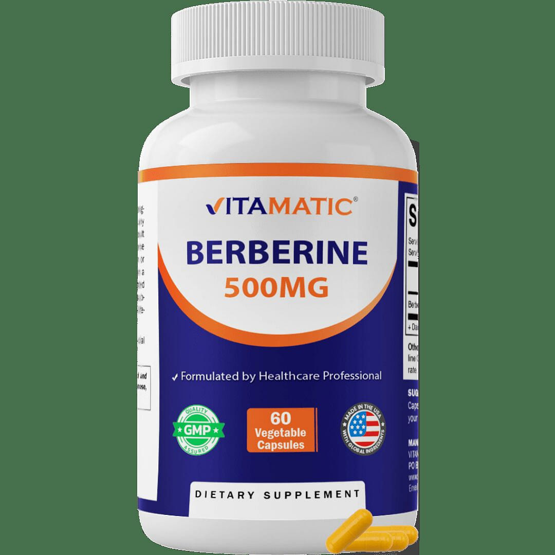Berberine 500mg – 60 Vegetable Capsules 1 each