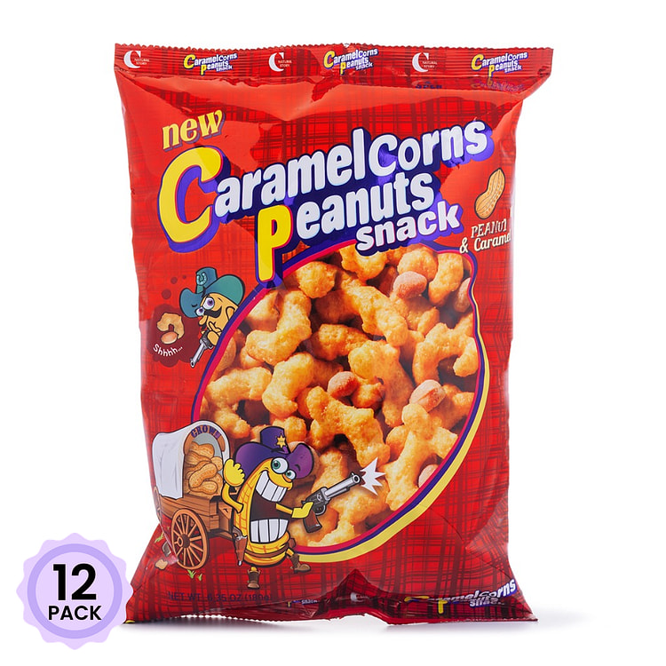 Crown Caramel Corn and Peanuts 150 g*12 pack