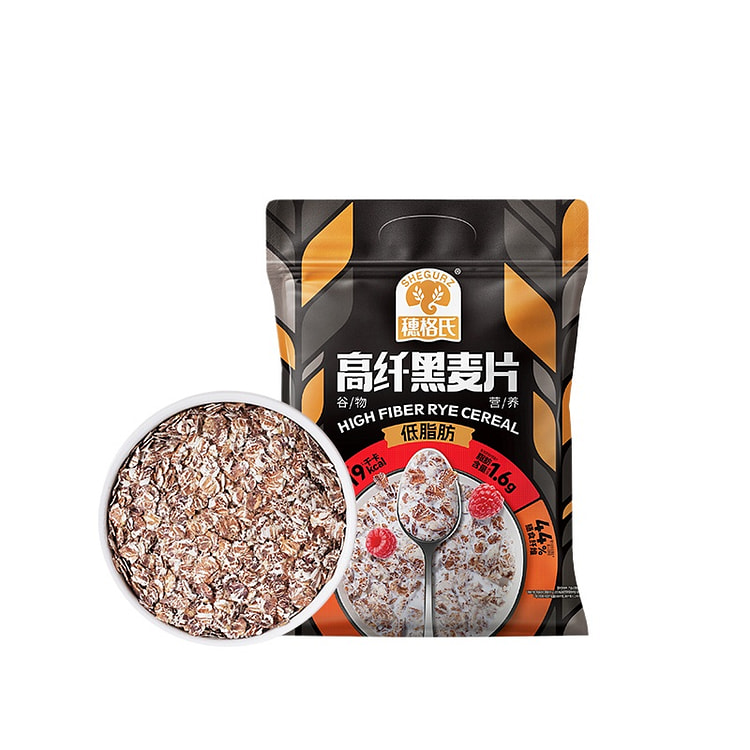 穗格氏高纤黑麦片低脂350g*1袋