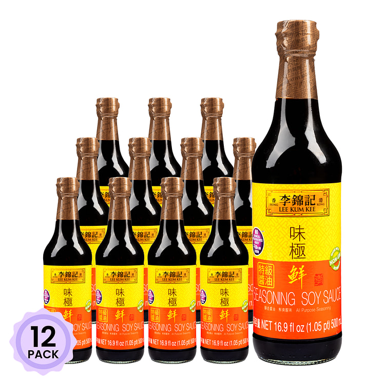 李锦记 味极鲜特级酱油 16.9 盎司*12 包