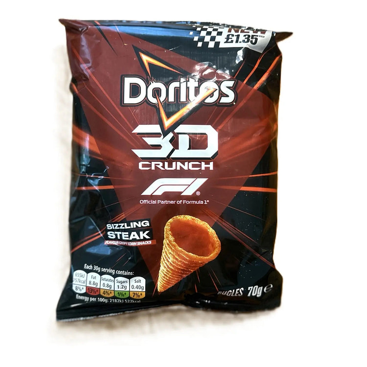 Doritos 3D Crunch Sizzling Steak (United Kingdom) 1 each
