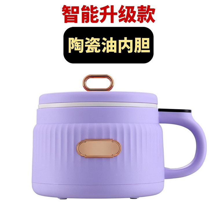 110V美规迷你电煮锅多功能宿舍泡面煮面锅紫色
