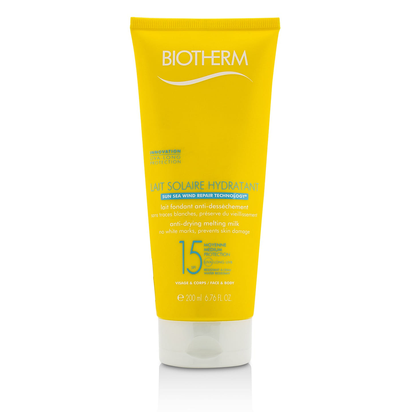 Biotherm Lait Solaire Hydratant Anti-Drying Melting Milk SPF 15 – For Face & Body 200ml/6.76ml 200 ml
