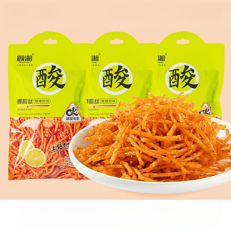 Gu Xiang Pickled Sour Threads 118g*3 bags 354 g