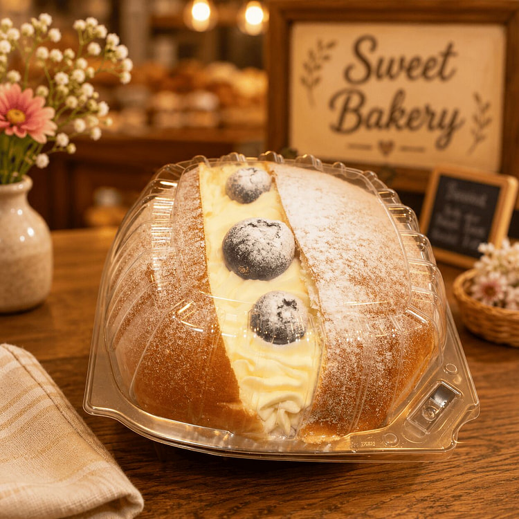 Blueberry Cream Bun 1 count