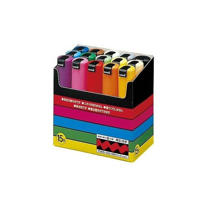 Mitsubishi Uni POSCA PC-8K 马克笔套组 (15 色)