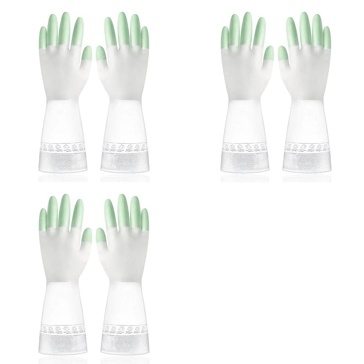 MyCleaningTime 洗碗手套3双 绿X3 1 份
