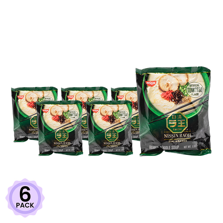 Nissin Raoh Ramen, Tonkotsu Flavor 100 g*6 pack