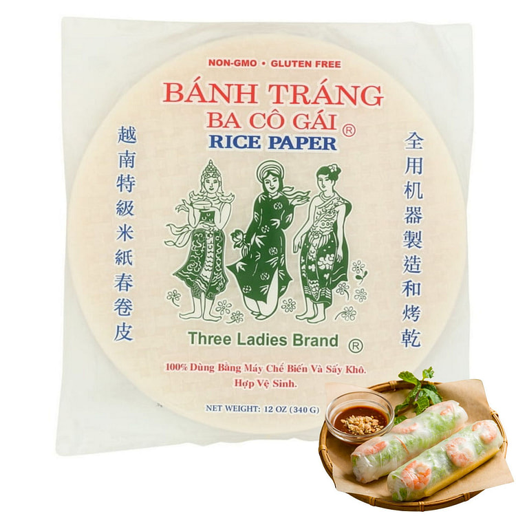 三姐妹牌越南春卷皮 25厘米 12盎司