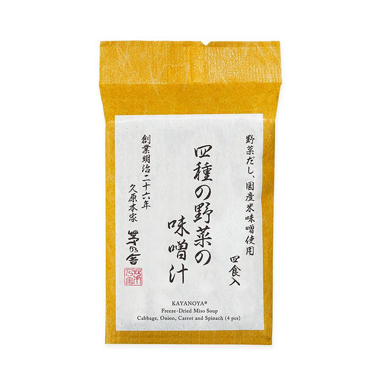 茅乃舍 四种蔬菜 味噌汤 4人份 1 份