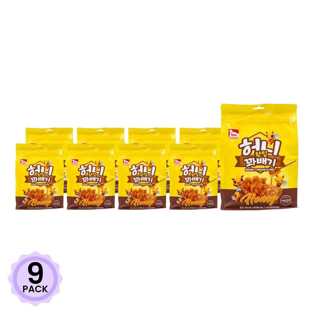 どーなつ HAITAI HONEY TWISTED DONUT 520 グラム*9 パック - Weee!