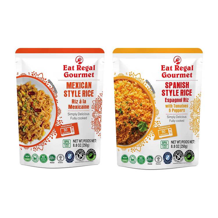Eat Regal Spanish & Mexican Style Rice, Pack of 12 8.8 oz
