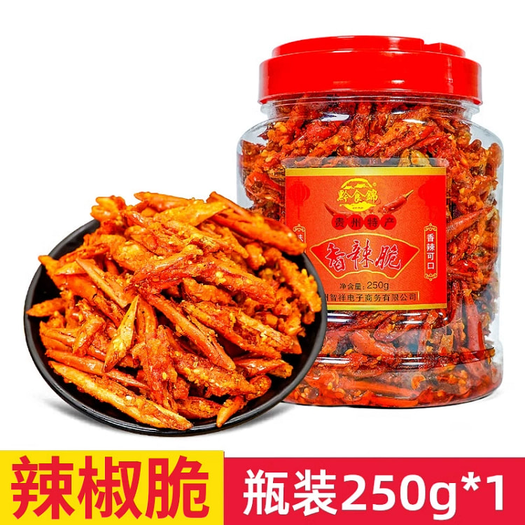 贵州小吃香辣脆250g*1罐