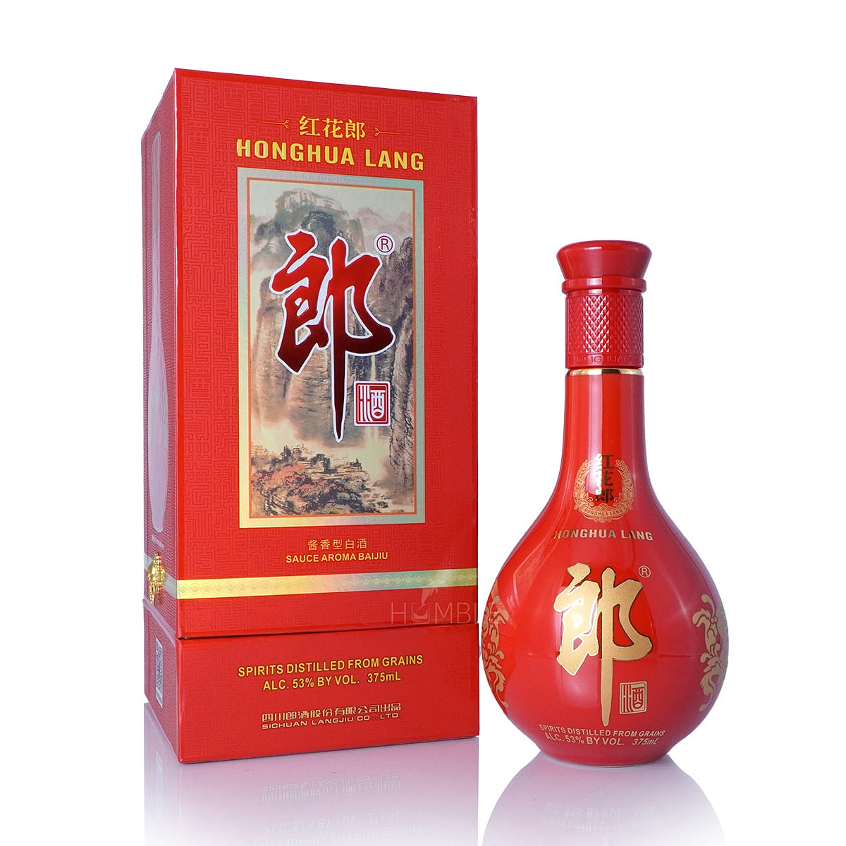 Langjiu Honghualang Chinese Baijiu 375 ml