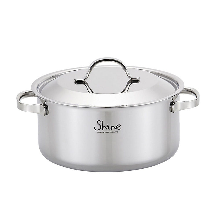 SHINE 3PLY Stainless steel 9.4" Saucepot 1 each