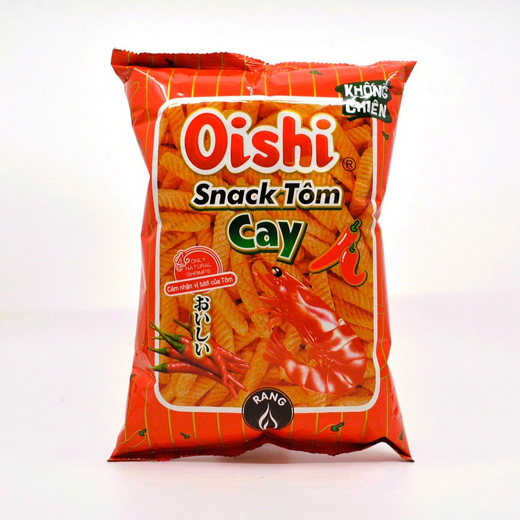 Oishi Spicy Shrimp Chips - 2.4oz/68g 2.4 oz