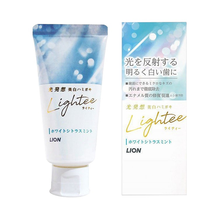 LION Lightee Highlight Toothpaste White Orange 53g