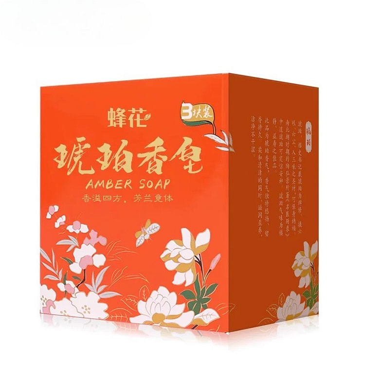 蜂花琥珀香皂沐浴香皂清洁肌肤 105g*3块 1 箱