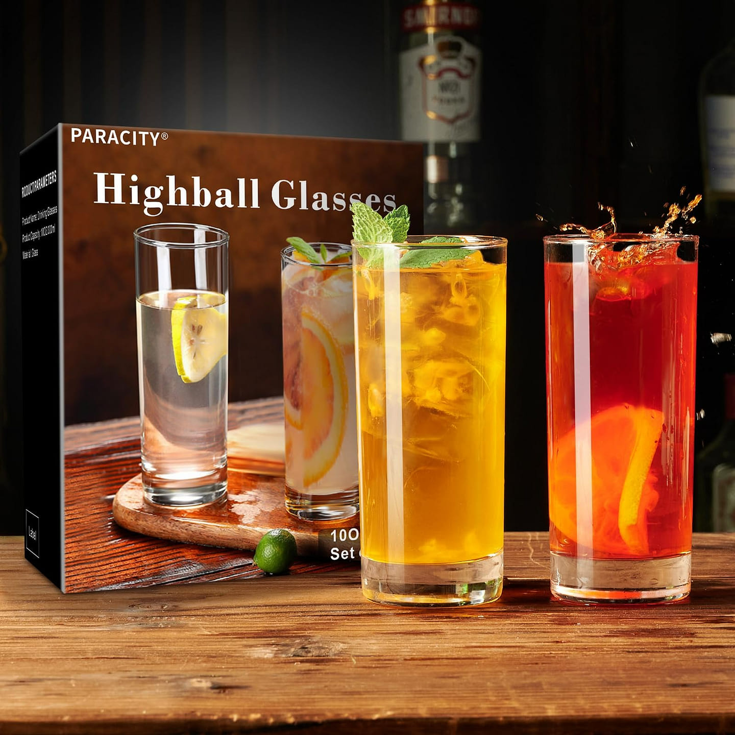 Two glass cups suitable for drinking beverages 2 count