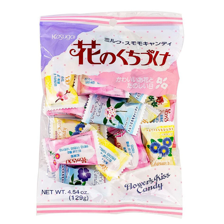Kasugai Flower Kiss Plum Flavored Milk Hard Candy