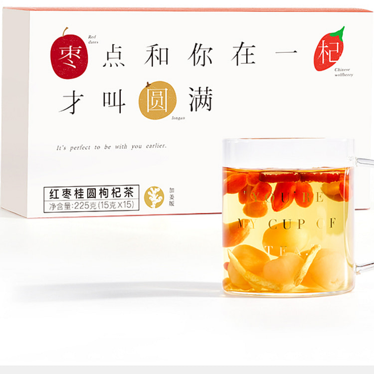 beutea红枣桂圆枸杞茶 225g*1盒