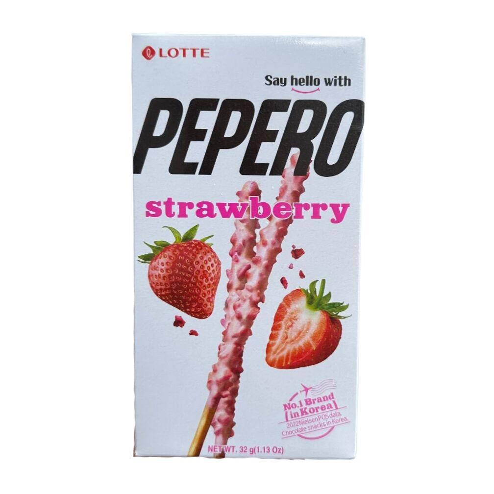 Lotte Pepero Strawberry 1.13oz 1 ส่วน