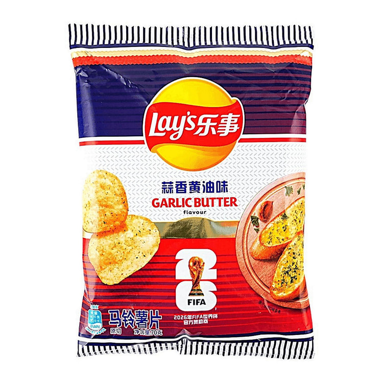 Lay's World Cup Unlimited French Garlic Butter 70g 1 each