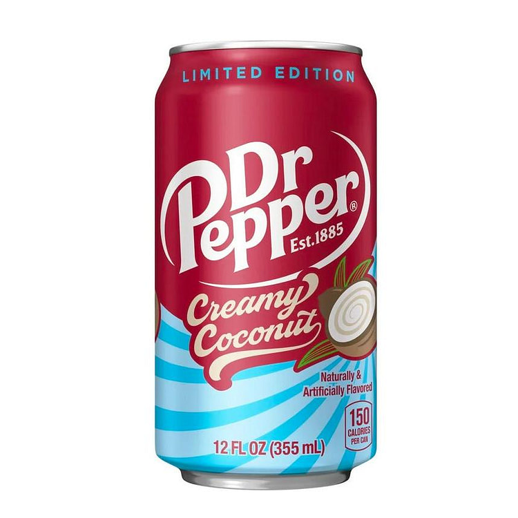 Dr Pepper Creamy Coconut 12 oz Can 1 each