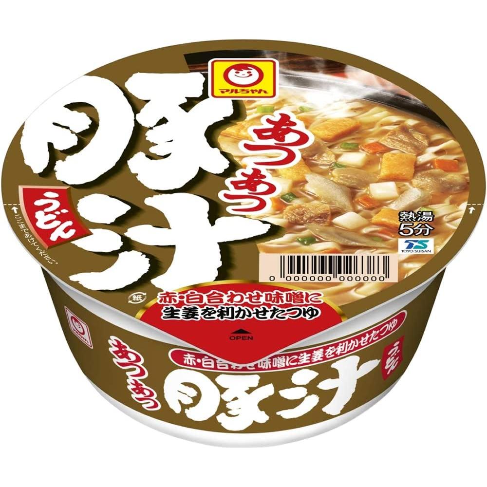 Japanese Maruchan Noodles Udon Miso Pork Ginger Soup Cup Meat Instant Food 109g 1 cup 1 each