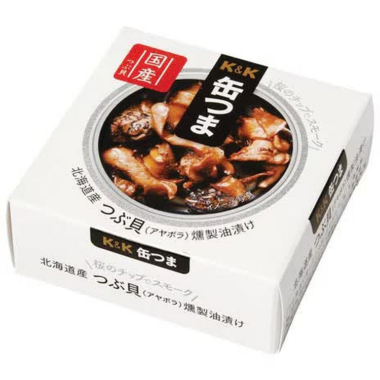 Kokubu Canned Smoked Hokkaido Whelk in Oil 35g 1 each