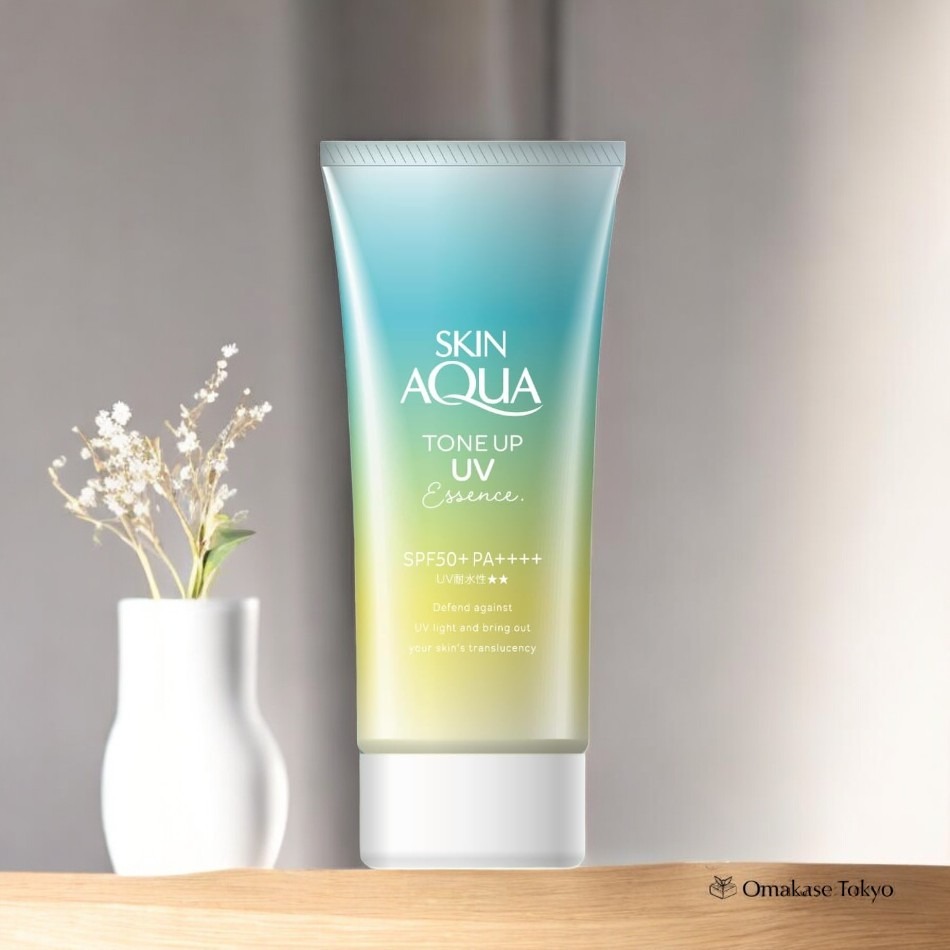 Rohto Skin Aqua Tone Up UV Essence, Mint Green 80 g
