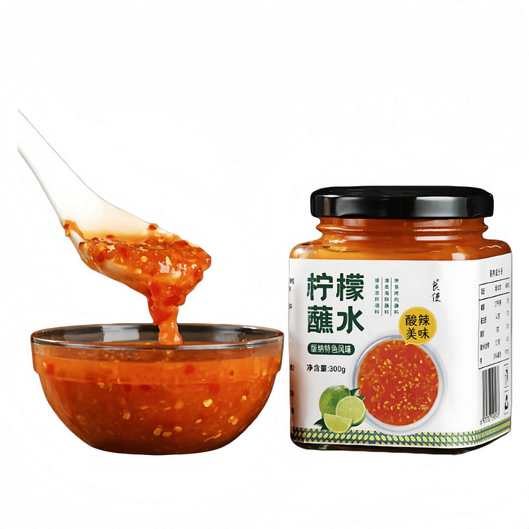 良使 柠檬蘸水泰式酸辣酱汁傣味调料 300g*1瓶 300 克