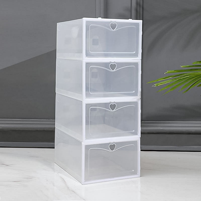 Dust proof Transparent PP Plastic Shoe Box for Men and Women, Modern and Simple 1 カウント