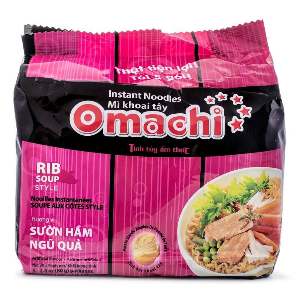 Omachi 猪骨味方便面 2.8 盎司*5 包