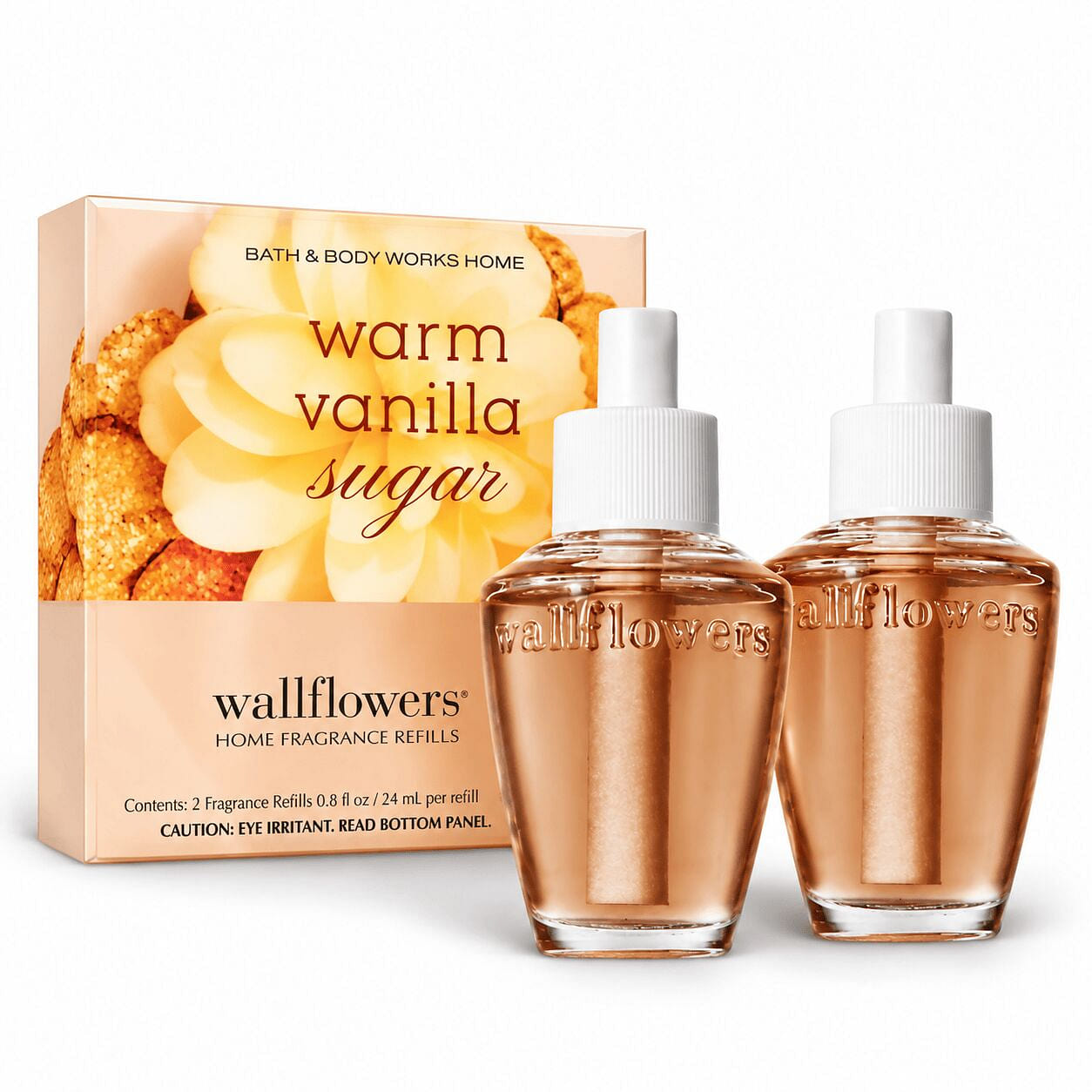 Bath & Body Works Vanilla Sugar Wallflowers 2 Pack 0.8 oz