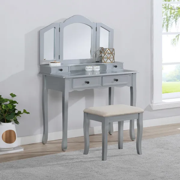 sachin and babi light blue dress Nadia Dressing Table set (White or Grey)