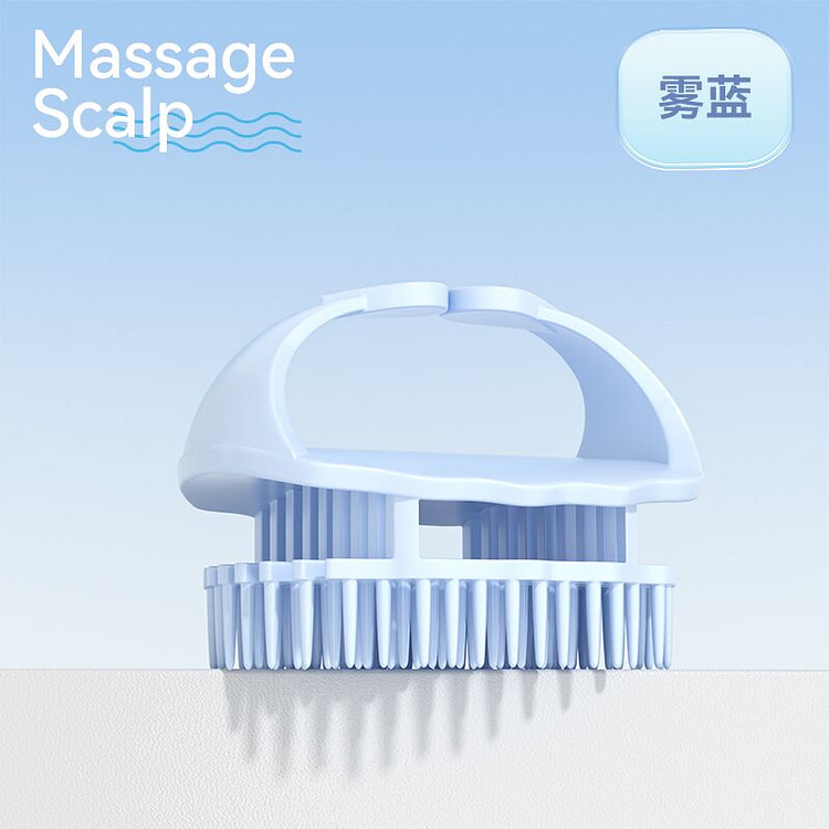 洁丽雅 洗头梳 雾蓝色8cm*1个